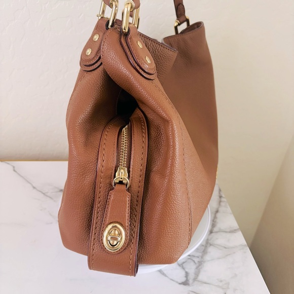 Coach Edie 31 Pebbled Leather Shoulder Bag 57125 - Picture 8 of 16